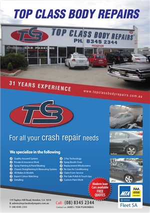 Flyer Design by meet007 for Top Class Body Repairs | Design: #1891033