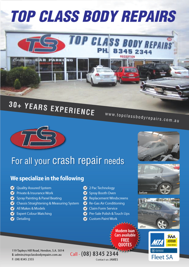 Flyer Design by meet007 for Top Class Body Repairs | Design #1905118