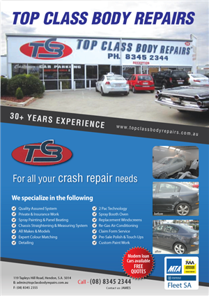 Flyer Design by meet007 for Top Class Body Repairs | Design: #1905118