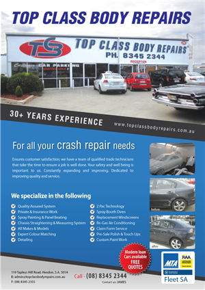 Flyer Design by meet007 for Top Class Body Repairs | Design: #1915522