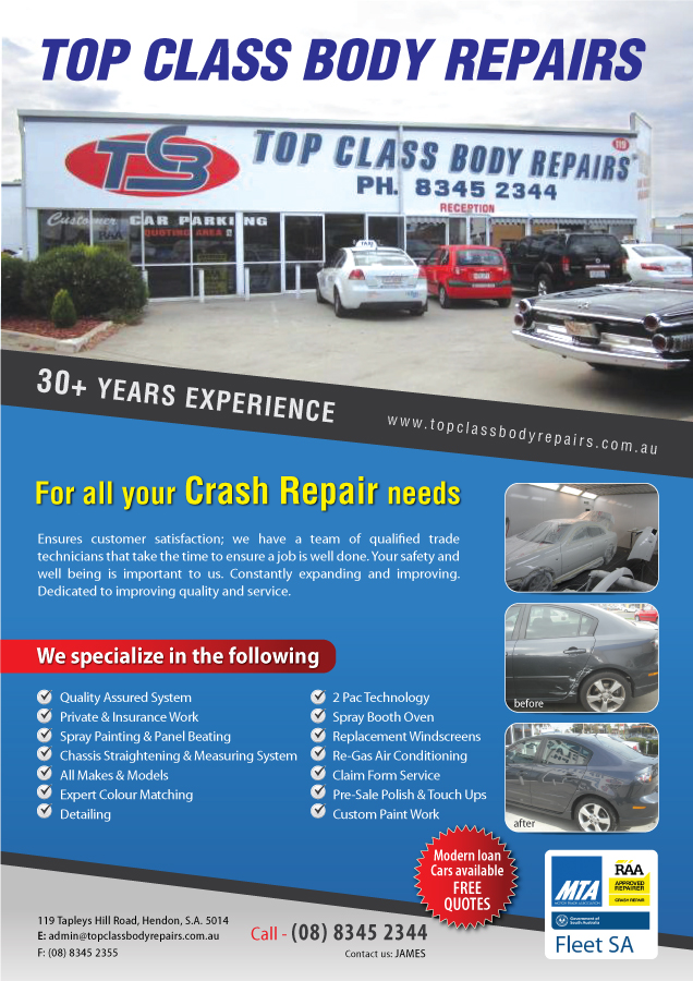 Design de Flyer par meet007 pour Top Class Body Repairs | Design #1920993