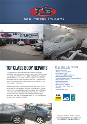 Flyer Design by IG Creative Solutions for Top Class Body Repairs | Design: #1880743