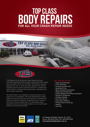 Flyer Design by IG Creative Solutions for Top Class Body Repairs | Design: #1918422