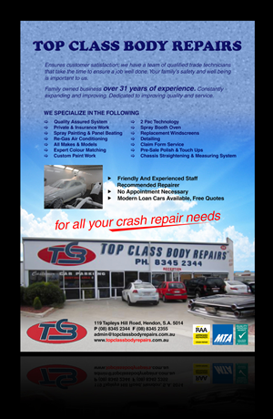 Flyer Design by jgeoinbox for Top Class Body Repairs | Design: #1887580