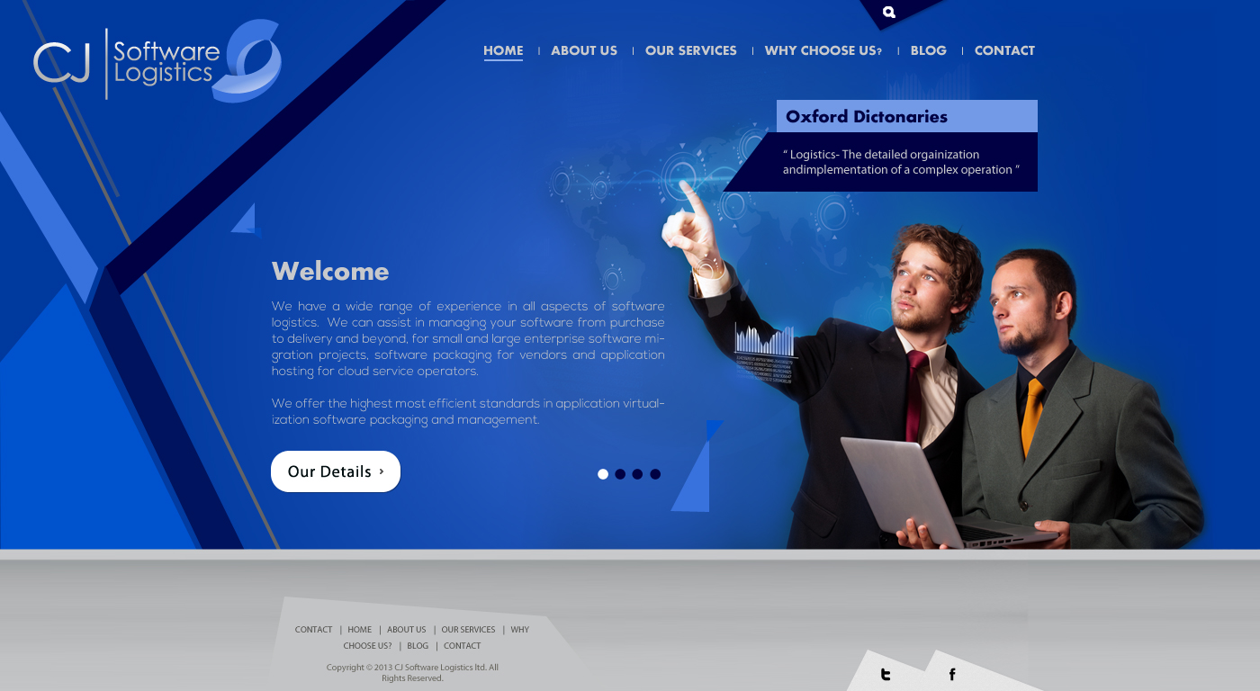 Diseño Web por AVROM para CJ Software Logistics | Diseño #1899503