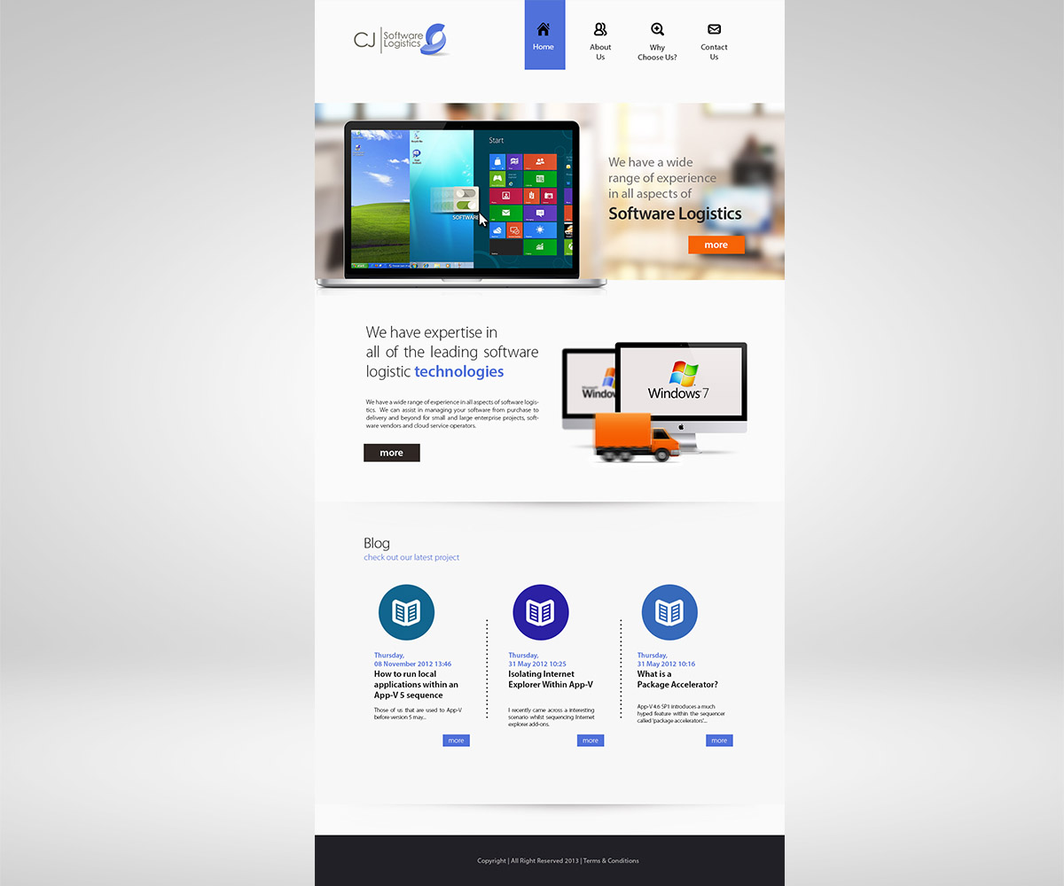 Web Design by natureborn for CJ Software Logistics | Design #1895237