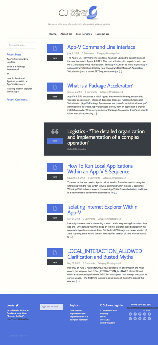 Diseño Web por Victor para CJ Software Logistics | Diseño #1884349