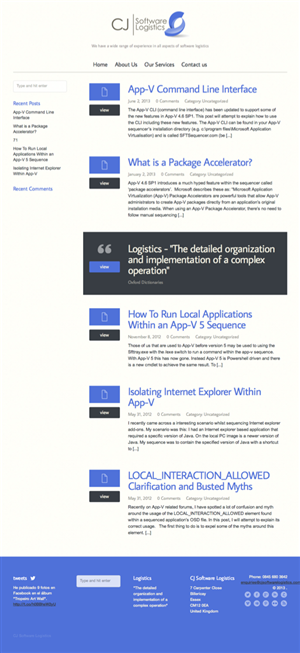 Web Design by Victor for CJ Software Logistics | Design #1884356