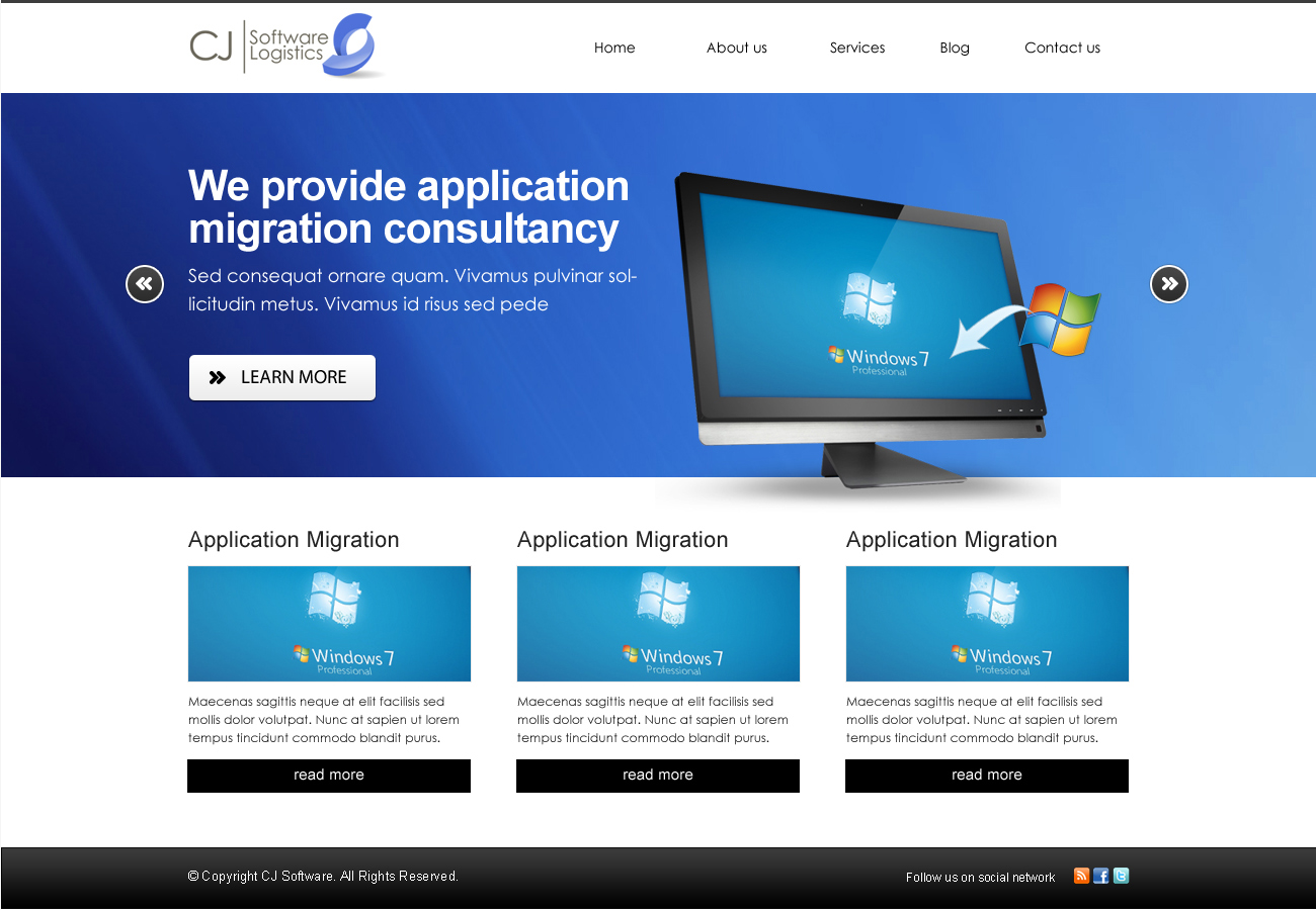Web-Design von Lauren für CJ Software Logistics | Design #1884619