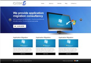 Web Design by Lauren for CJ Software Logistics | Design #1884619