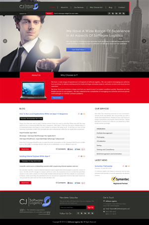 Web Design by Desire Design Solutions for CJ Software Logistics | Design #1886732