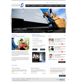 Diseño Web por pb para CJ Software Logistics | Diseño: #1877679