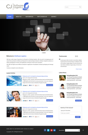 Web Design by pb for CJ Software Logistics | Design: #1882397