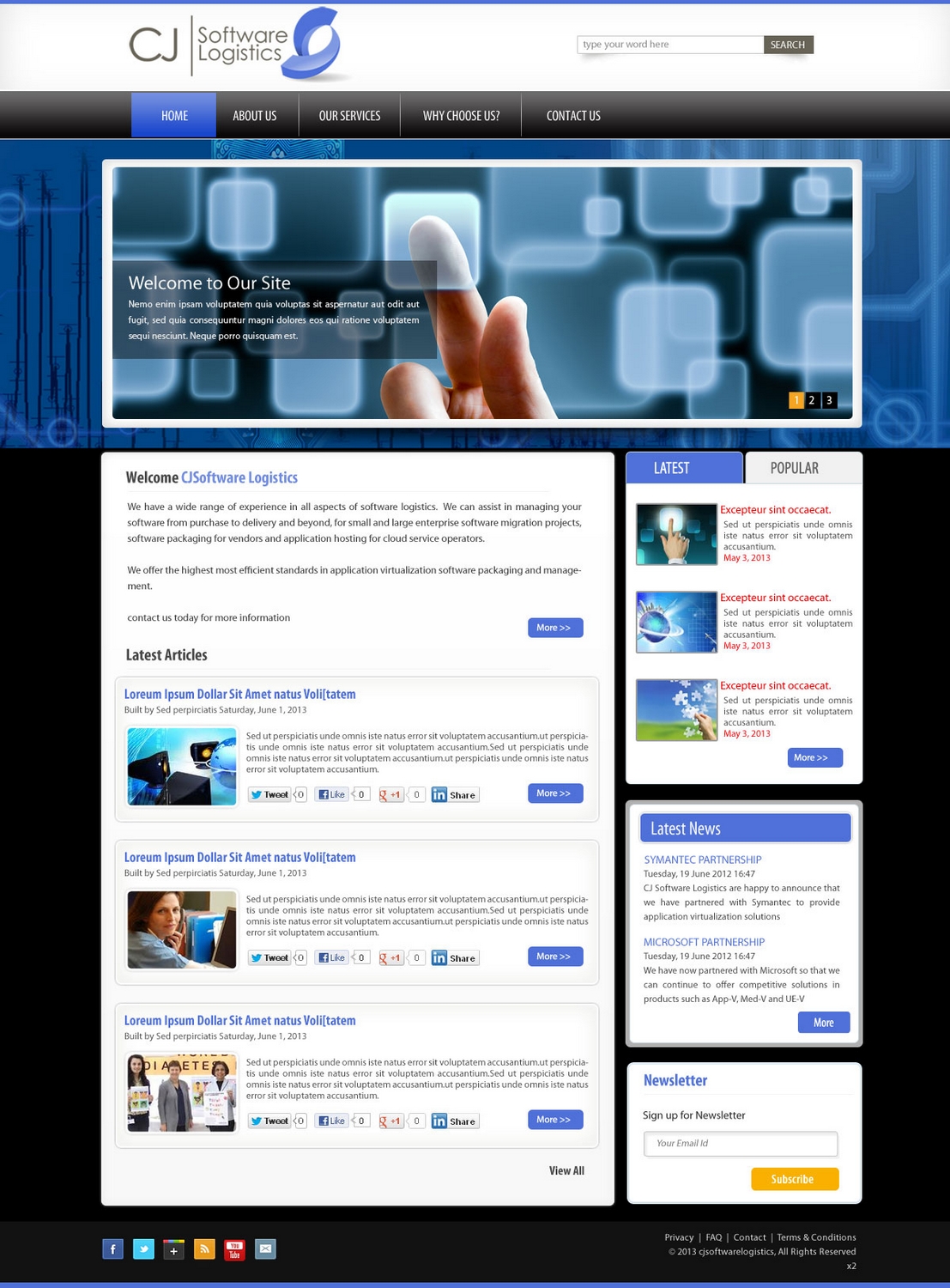 Web Design by pb for CJ Software Logistics | Design #1882399