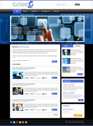 Web Design by pb for CJ Software Logistics | Design: #1882399