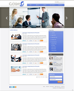 Web Design by pb for CJ Software Logistics | Design: #1882400