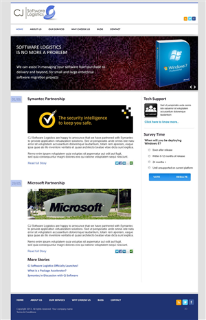 Web Design by pb for CJ Software Logistics | Design: #1886581