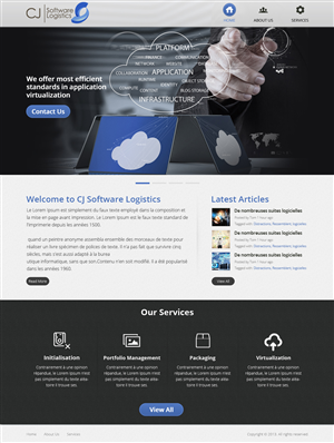 Web Design by OM for CJ Software Logistics | Design: #1893388