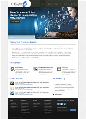 Web Design by OM for CJ Software Logistics | Design: #1893392