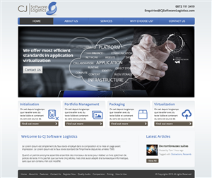 Web Design by OM for CJ Software Logistics | Design: #1893458
