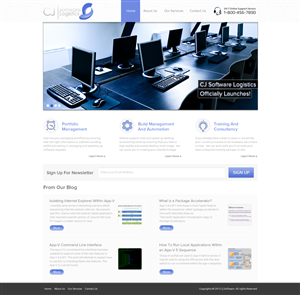 Web Design by OM for CJ Software Logistics | Design: #1893834