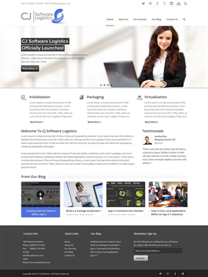 Web Design by OM for CJ Software Logistics | Design: #1893890