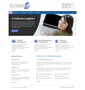 Web Design by OM for CJ Software Logistics | Design: #1900830