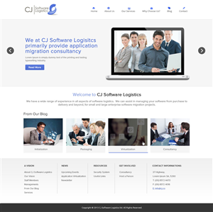 Web Design by OM for CJ Software Logistics | Design: #1900835