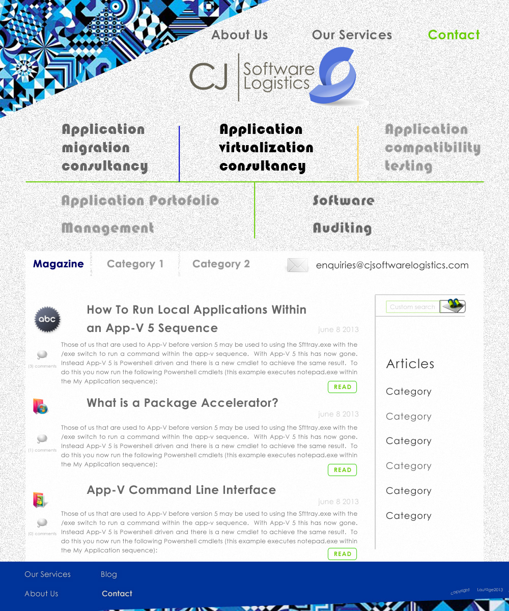 Web Design by laurage for CJ Software Logistics | Design #1916681