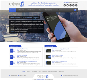 Diseño Web por Creative Usha para CJ Software Logistics | Diseño: #1904554