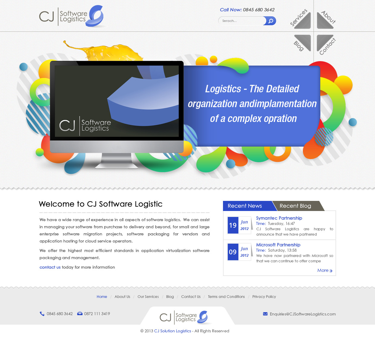 Diseño Web por Creative Usha para CJ Software Logistics | Diseño #1904561