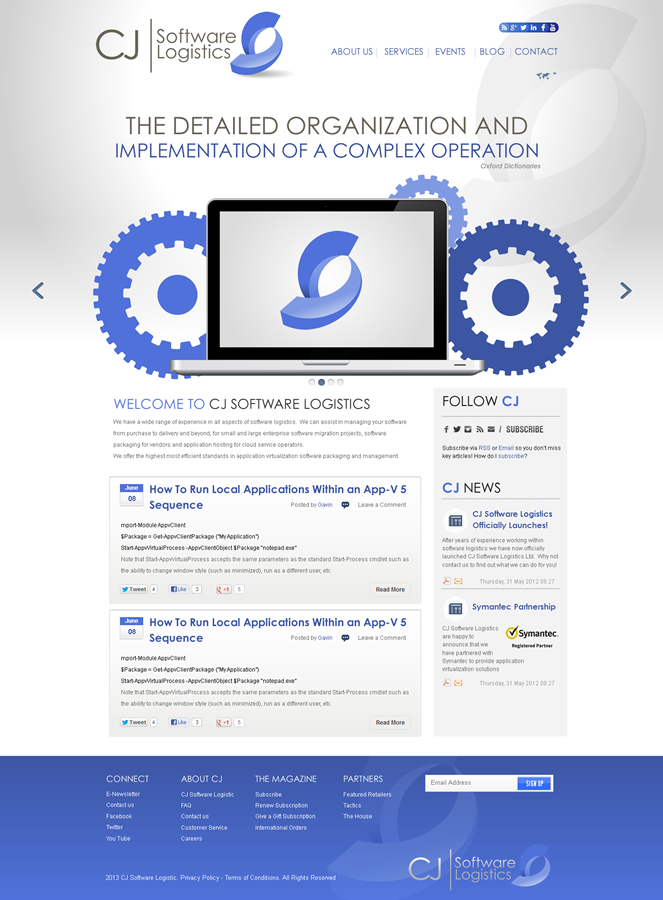 Web Design by Behriatech for CJ Software Logistics | Design #1916089