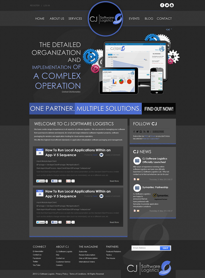 Web-Design von Behriatech für CJ Software Logistics | Design #1916090