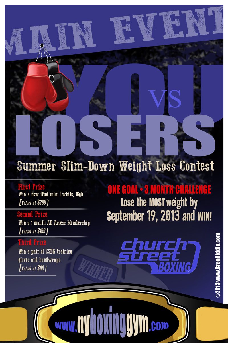 Print Design by brenriddle.com for Heavy Hands Inc., d/b/a Church Street Boxing Gym | Design #1881171