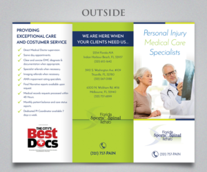 Diseño de Flyer por sun_design para Florida Sports & Spinal Rehab | Diseño #7494002