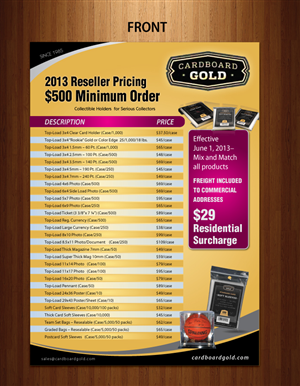 Flyer-Design von Sbss für Cardboard+Gold%2C+Inc. | Design: #1879479