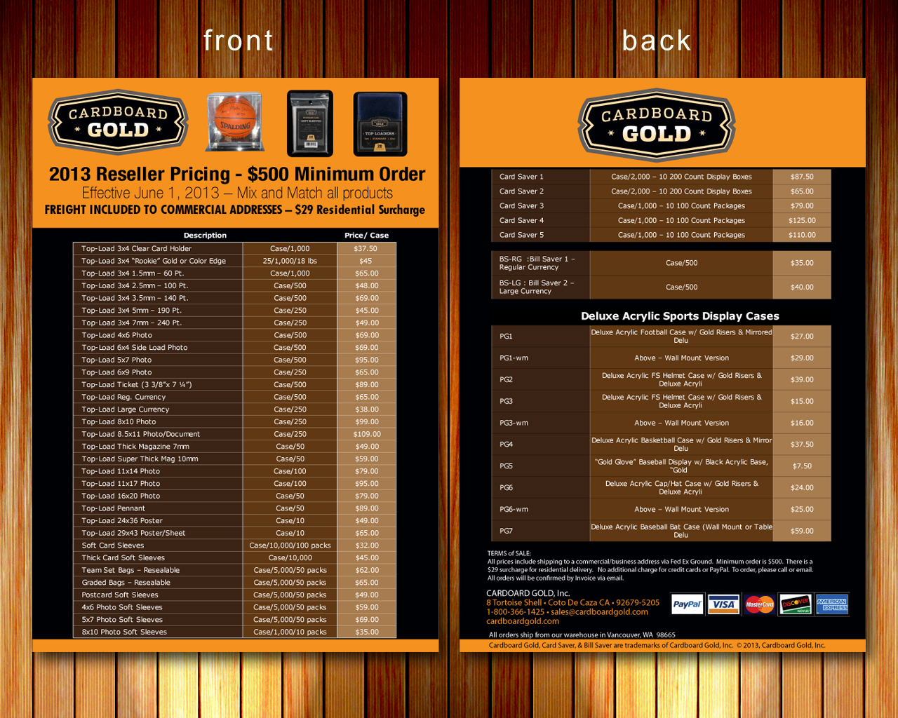 Flyer Design by Sbss for Cardboard+Gold%2C+Inc. | Design #1879559