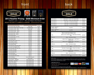 Flyer-Design von Sbss für Cardboard+Gold%2C+Inc. | Design: #1879572