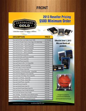 Flyer-Design von Sbss für Cardboard+Gold%2C+Inc. | Design: #1879617