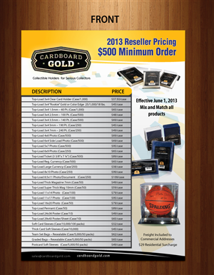 Flyer-Design von Sbss für Cardboard+Gold%2C+Inc. | Design: #1879620