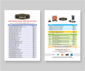 Flyer-Design von nicholas für Cardboard+Gold%2C+Inc. | Design: #1880862