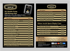 Flyer-Design von Owaisias für Cardboard+Gold%2C+Inc. | Design: #1874298
