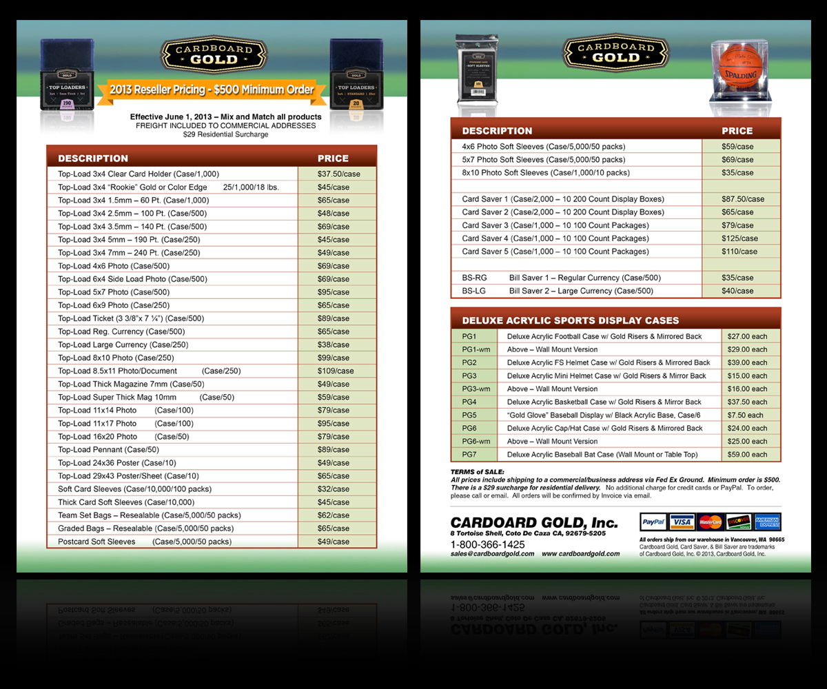 Flyer Design by jgeoinbox for Cardboard+Gold%2C+Inc. | Design #1878105