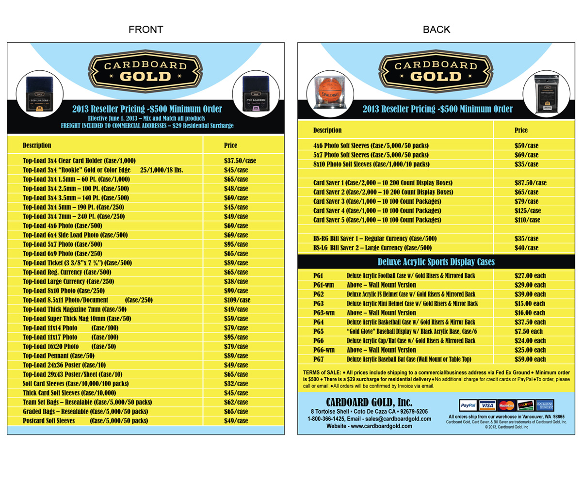 Diseño de Flyer por Creativecognate para Cardboard+Gold%2C+Inc. | Diseño #1878475