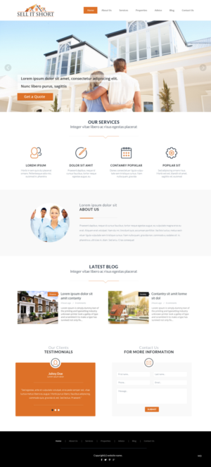 Web Design by pb for Sell It Short | Design: #7523992