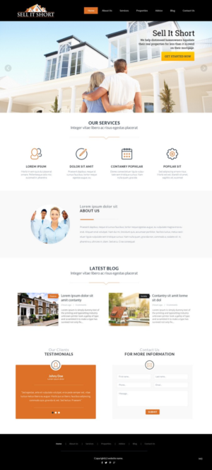 Web Design by pb for Sell It Short | Design: #7544122
