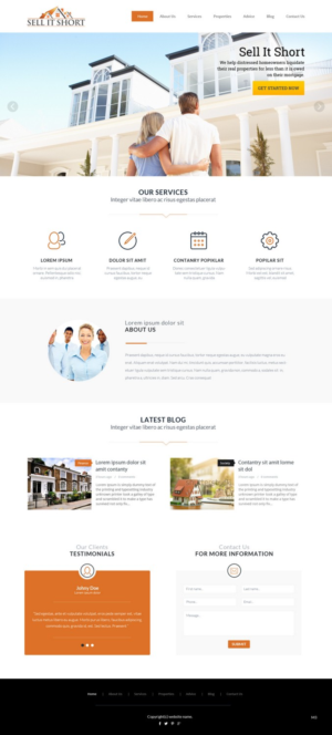 Web Design by pb for Sell It Short | Design: #7544123