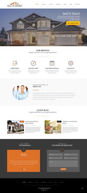Web Design by pb for Sell It Short | Design: #7612460