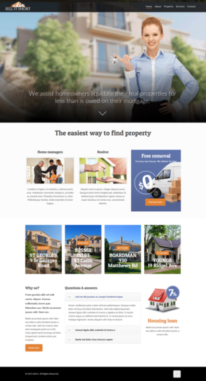 Web Design by J. Chaturvedi for Sell It Short | Design: #7517254