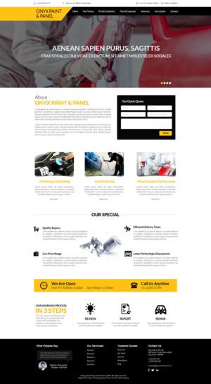 Web Design par Transformed Design Inc. pour ONYX | Design #7505137